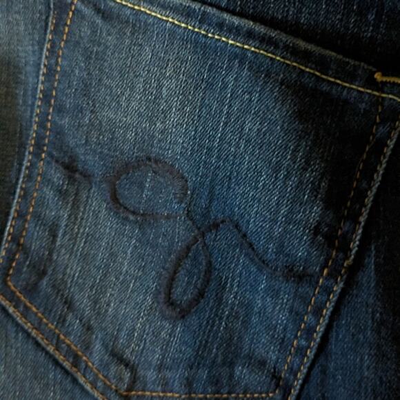 Guess Y2K style women's jeans size 30 Bootcut distressed med wash - Picture 3 of 9